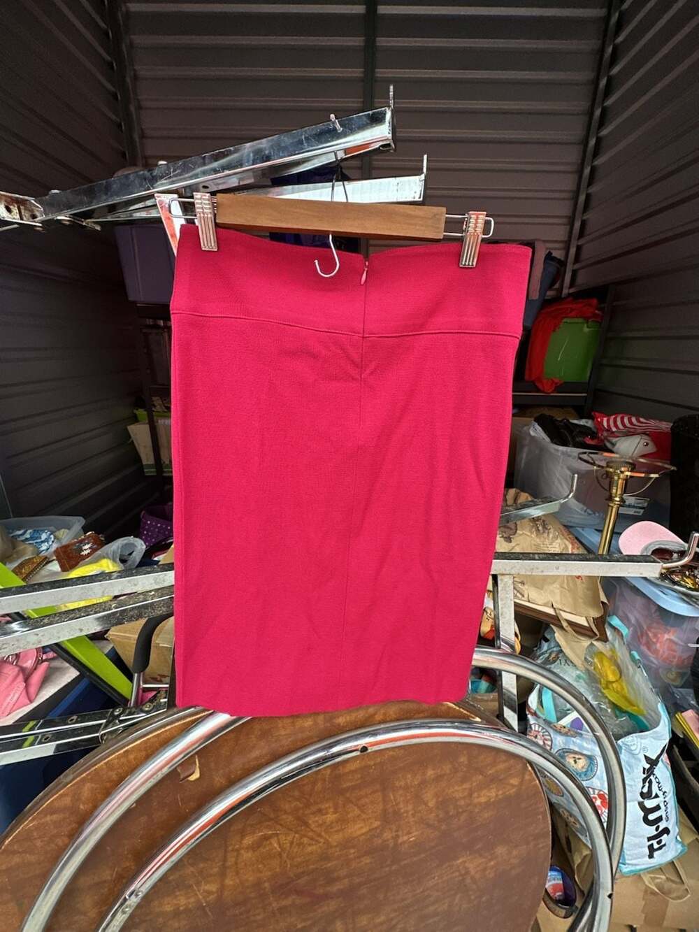 Misook Petite Hot Pink Knit Pencil Skirt Size XS